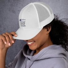 Load image into Gallery viewer, White Represent Trucker Cap
